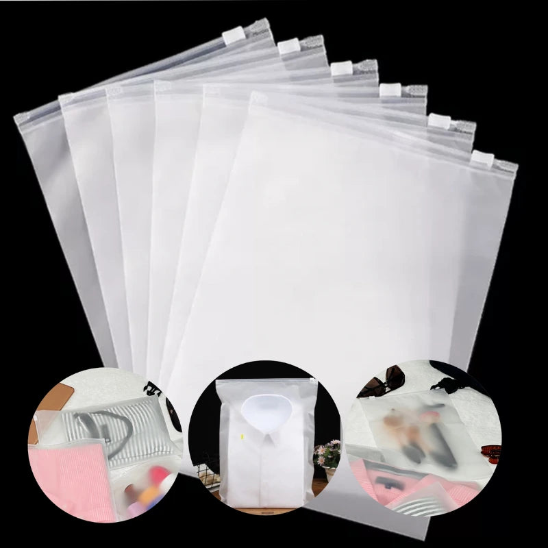 50×40cm Frosted Ziplock Storage Bags – Airtight Waterproof Moth & Dust Proof Pack of 12